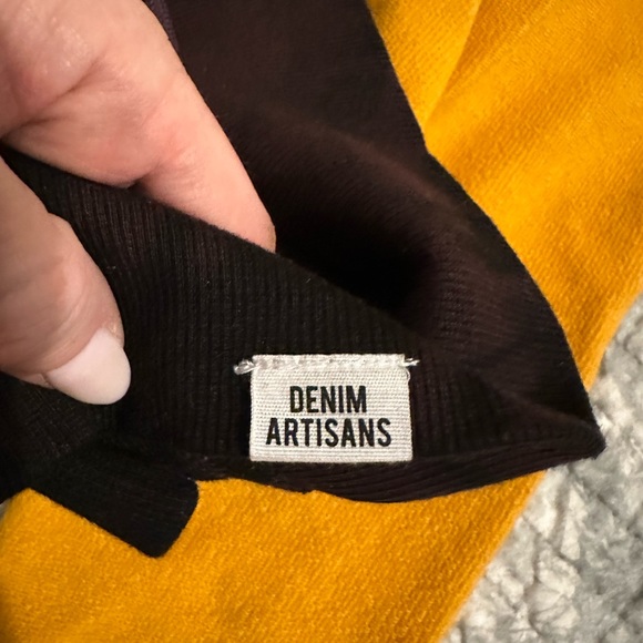 PRPS MEN'S TWO-TONE TIE-DYE SWEATER IN GOLD SIZE L - Picture 7 of 7